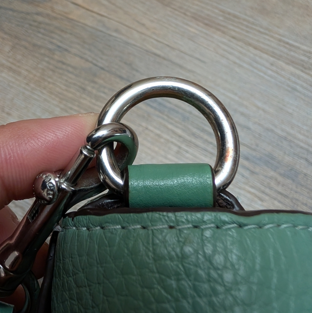 Sage Green Coach Georgie Shoulder Bag - Picture 7 of 9